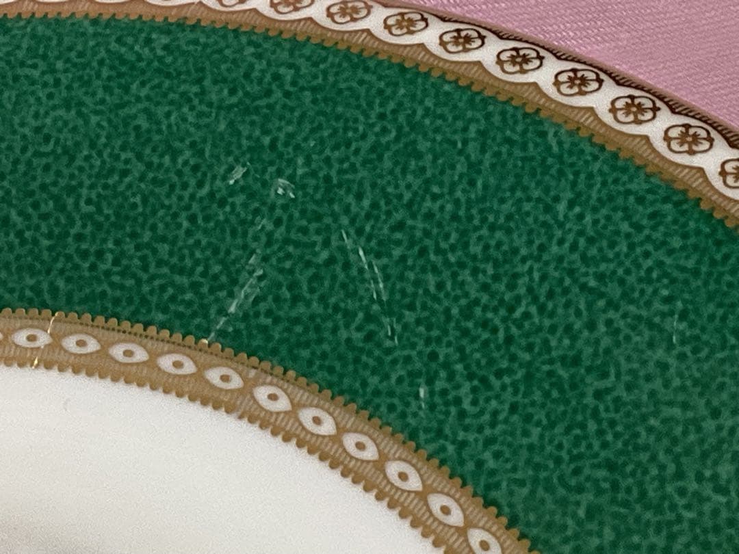 ウエッジウッド　ユーランダー パウダー グリーン　廃番品　サービスプレート　3枚