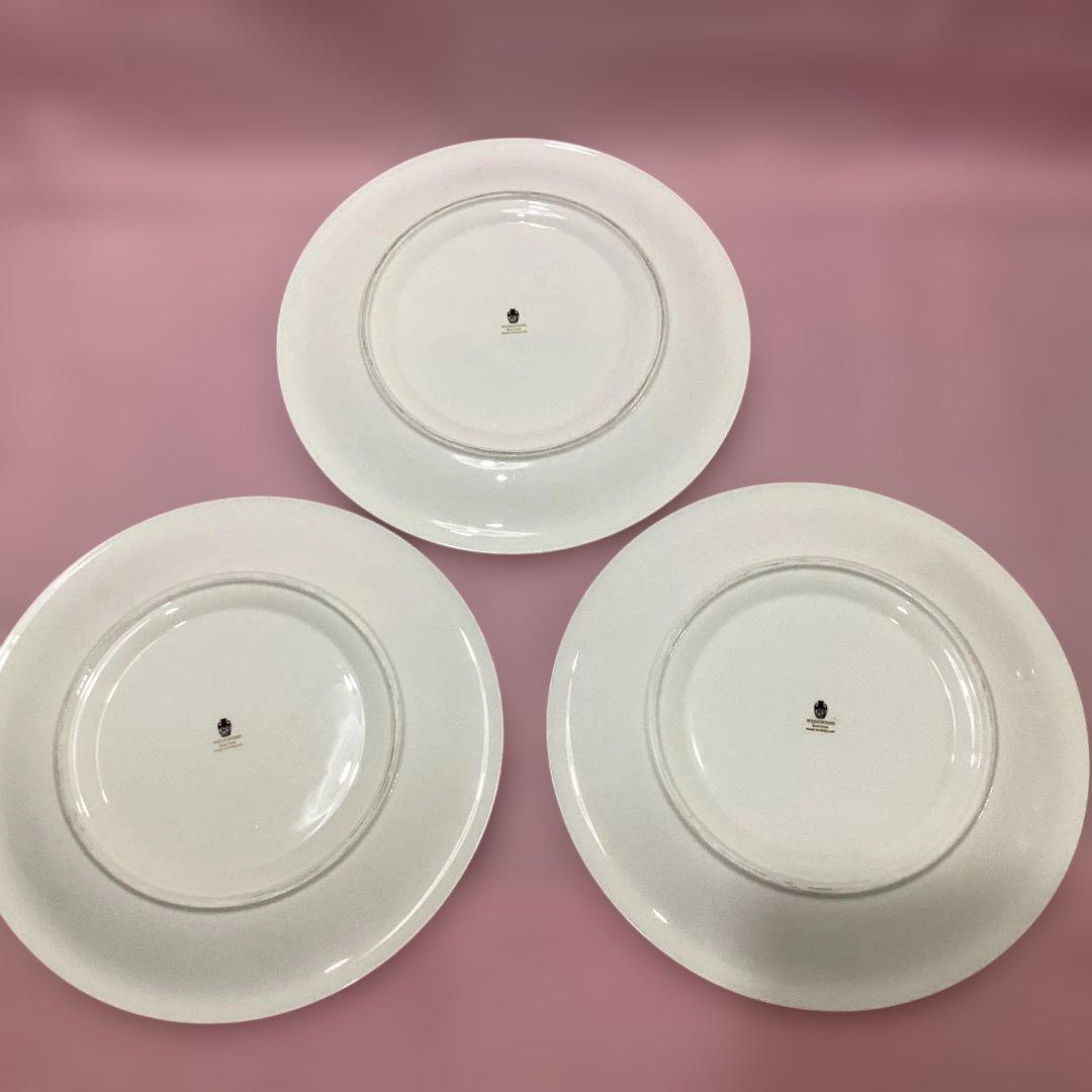 ウエッジウッド　ユーランダー パウダー グリーン　廃番品　サービスプレート　3枚