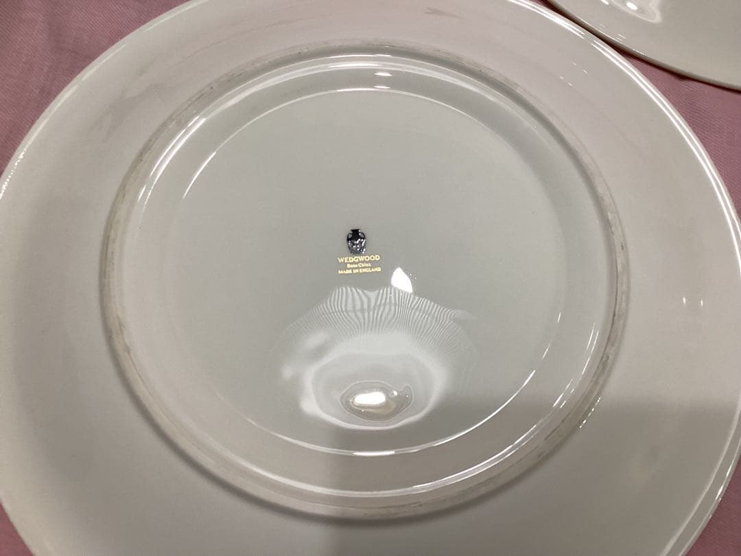 ウエッジウッド　ユーランダー パウダー グリーン　廃番品　サービスプレート　3枚