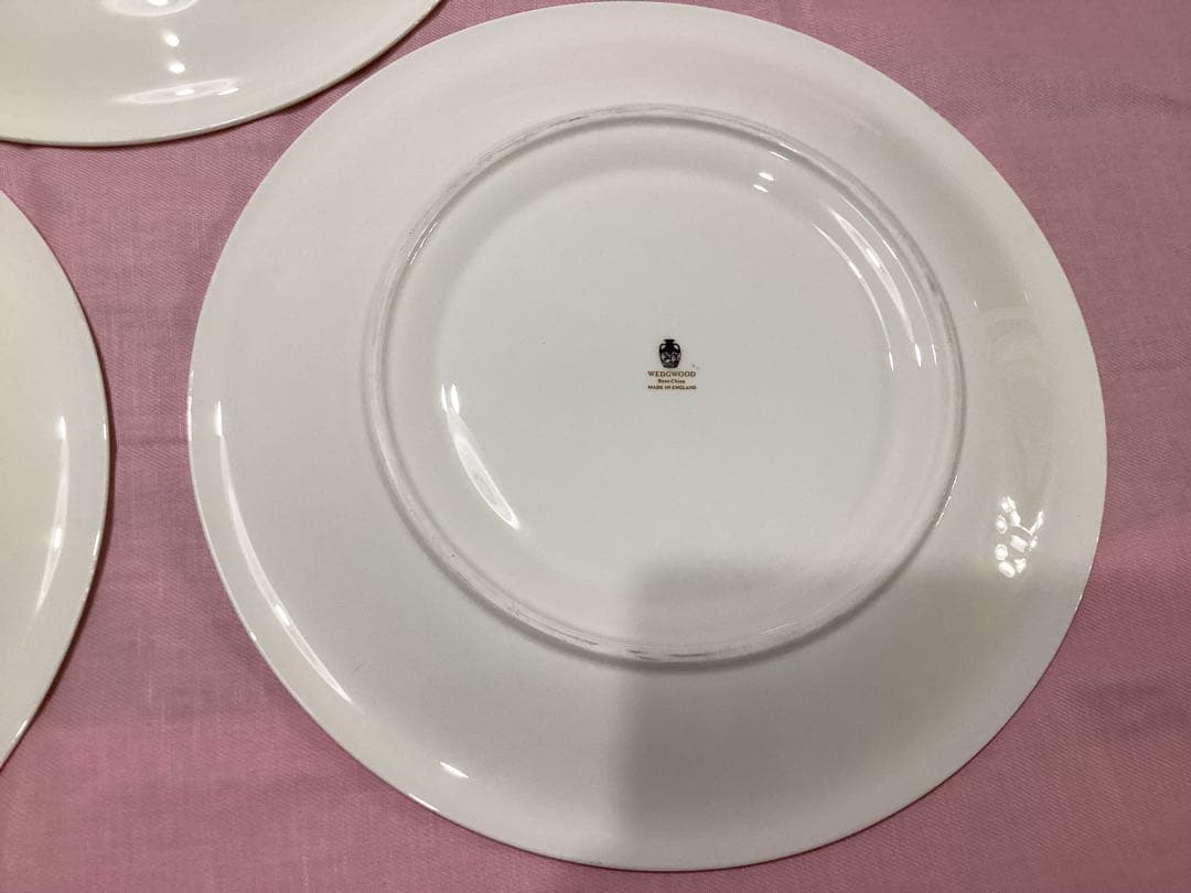 ウエッジウッド　ユーランダー パウダー グリーン　廃番品　サービスプレート　3枚