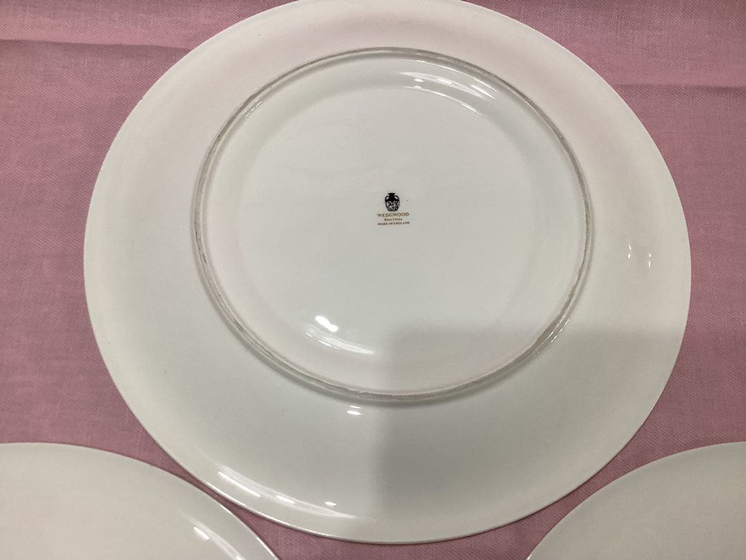 ウエッジウッド　ユーランダー パウダー グリーン　廃番品　サービスプレート　3枚