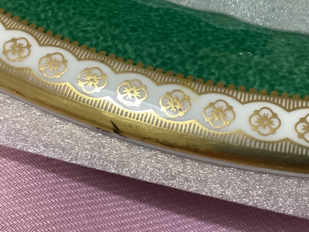 ウエッジウッド　ユーランダー パウダー グリーン　廃番品　サービスプレート　3枚