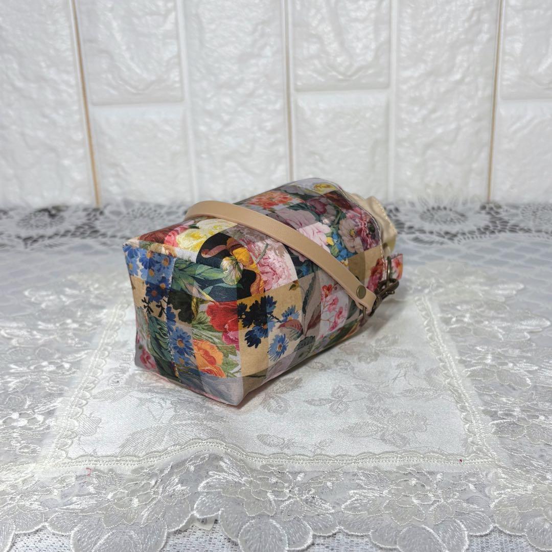 ペットボトルカバー　ミニ　リバティアーカイブギンガム/マルチカラー　ハンドメイド