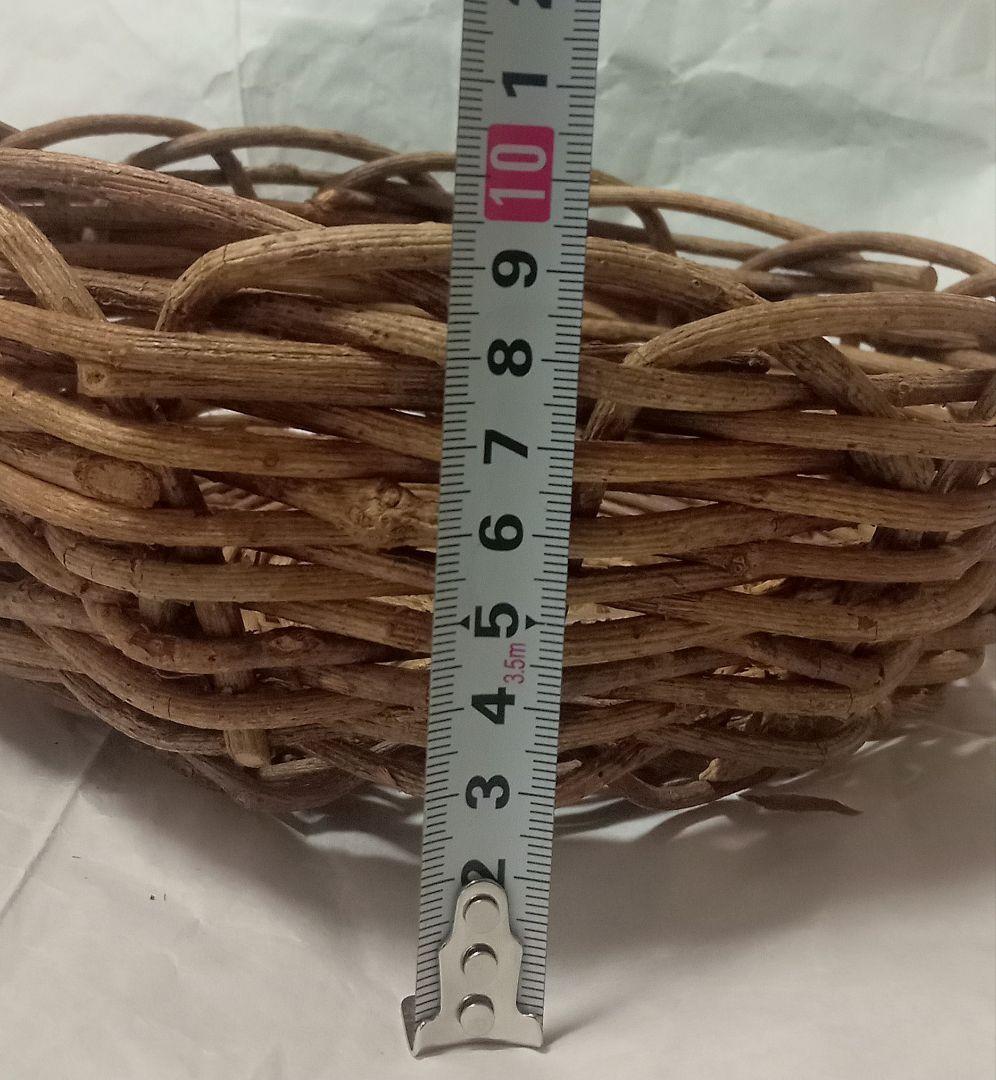 【極希少】天然あけび蔓 かご 丸籠 24cm 手編み 一点物 伝統工芸 飾り籠