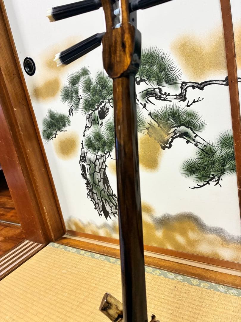 沖縄三線！上質黒木カマゴン！与那城型！本張り【一枚張り】