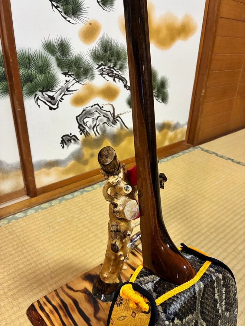 沖縄三線！上質黒木カマゴン！与那城型！本張り【一枚張り】