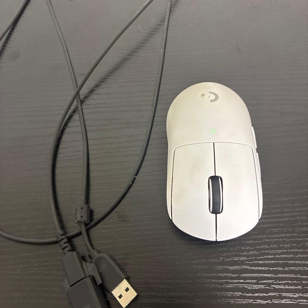 Logitech PRO X SUPERLIGHT有線マウス ホワイト