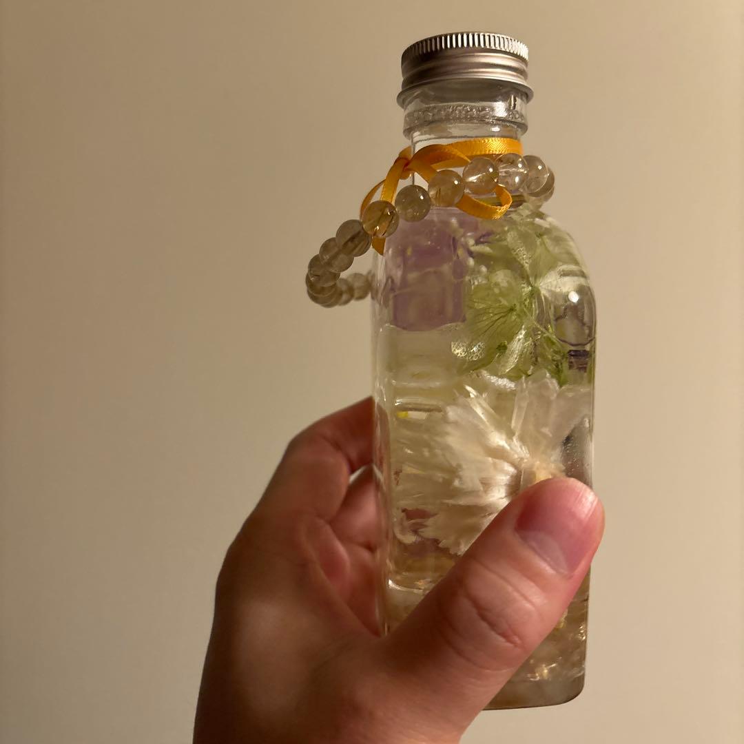 キキララさん専用　ゴールドパワーハーバリウム！ルチル入り！綺麗！