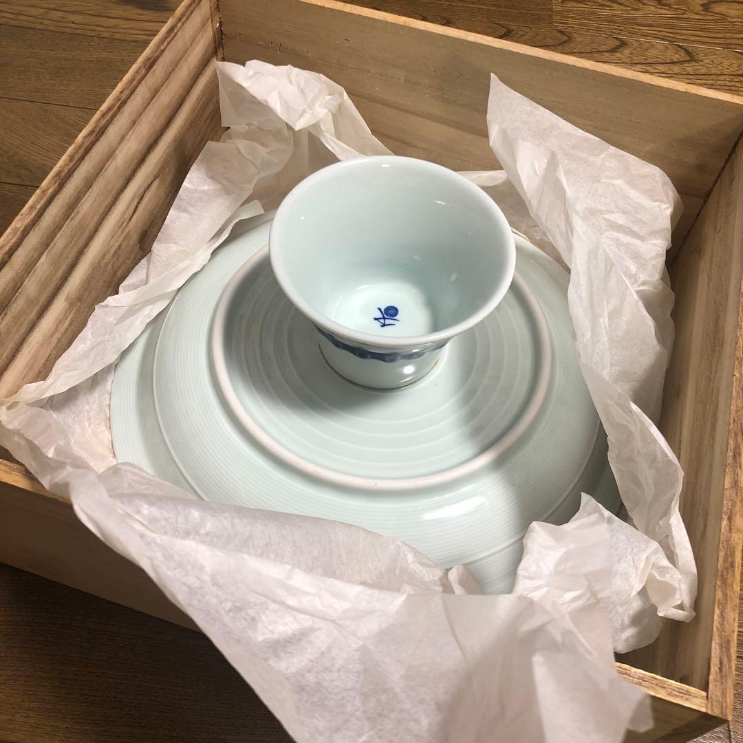 高台盛り皿　木箱入り