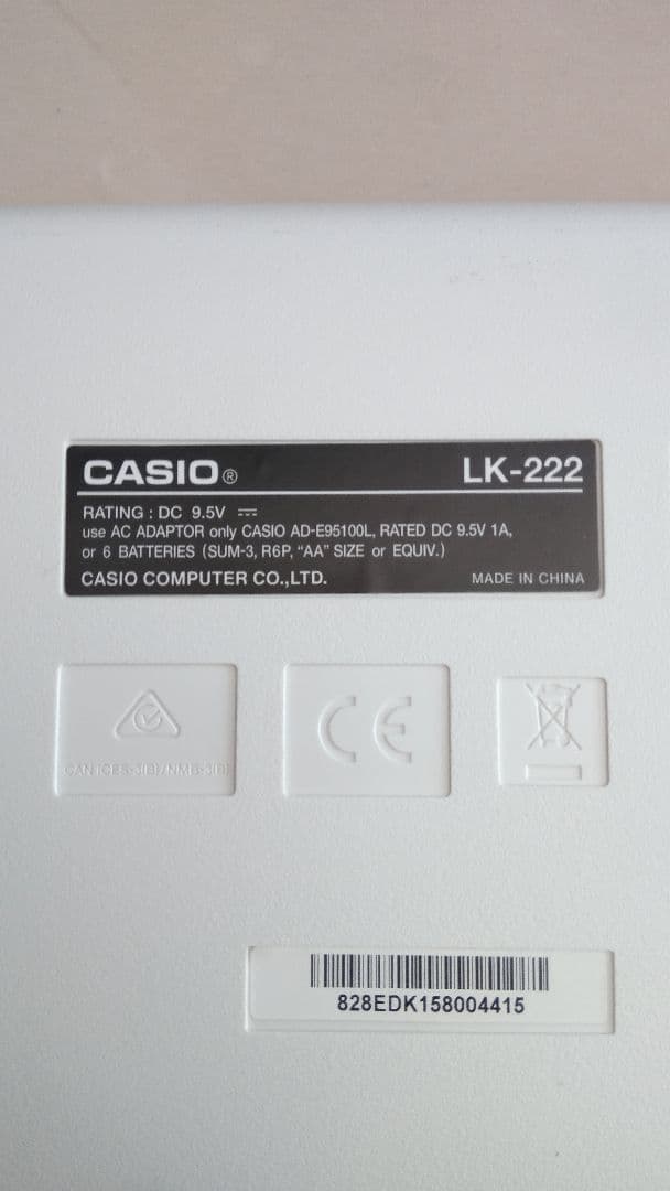 CASIO 光ナビゲーション キーボード 61鍵盤 LK-222