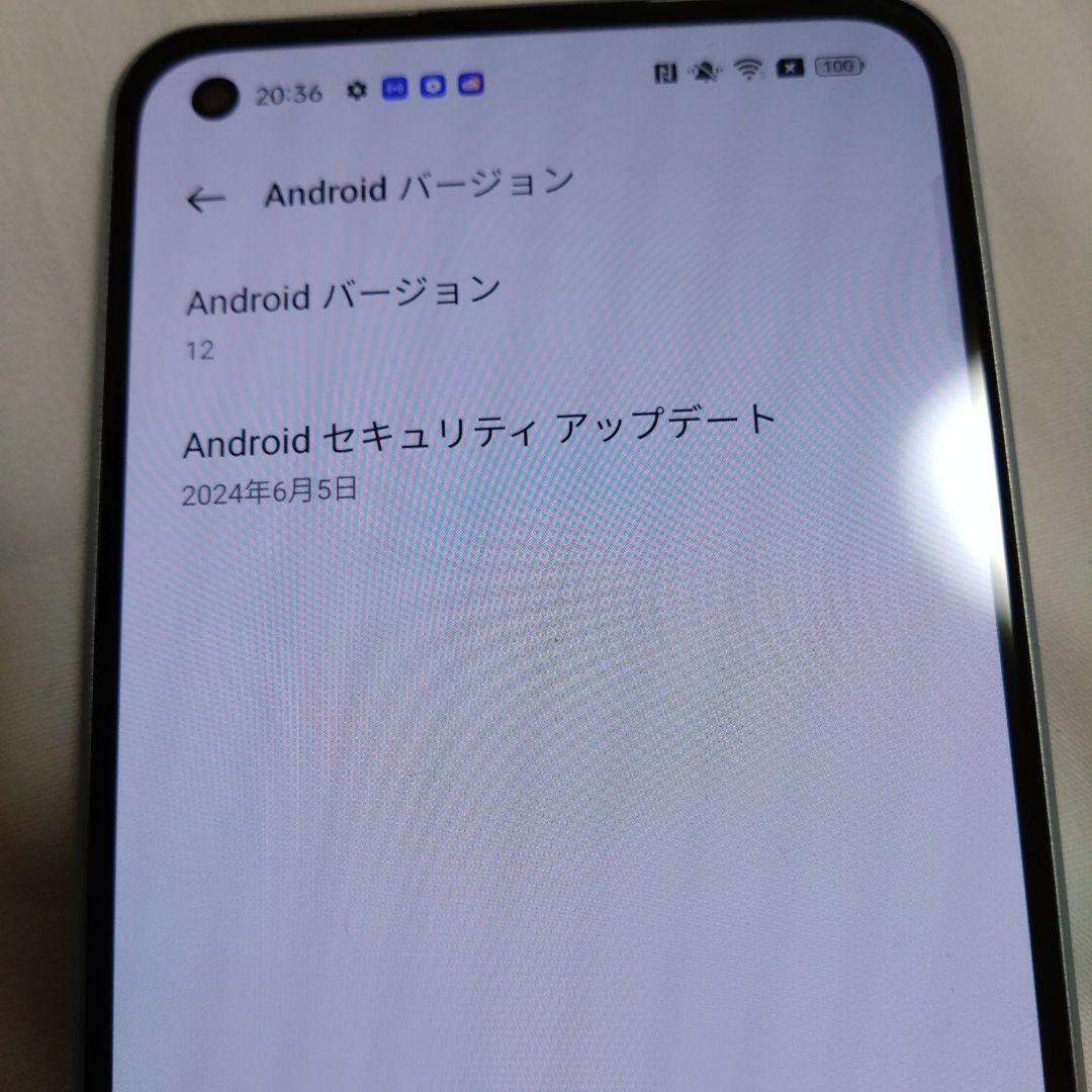 極美品バッテリー100%OPPO Reno7 A ドリームブルー SIMフリー