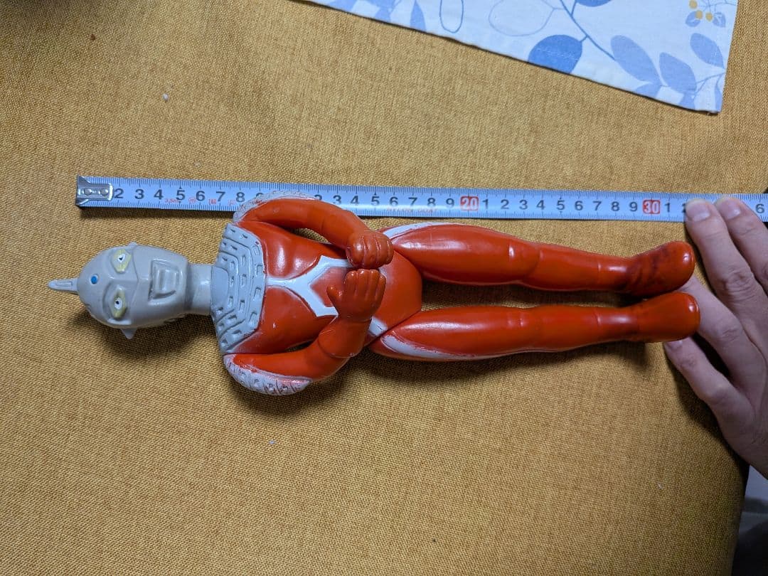当時物　マルサン製　ウルトラセブン　450サイズ　大サイズ　ブルマァク　ソフビ