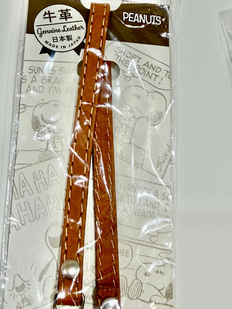 【新品・未開封】スヌーピー 本革セット パスケース＆バッグチャーム UKシリーズ