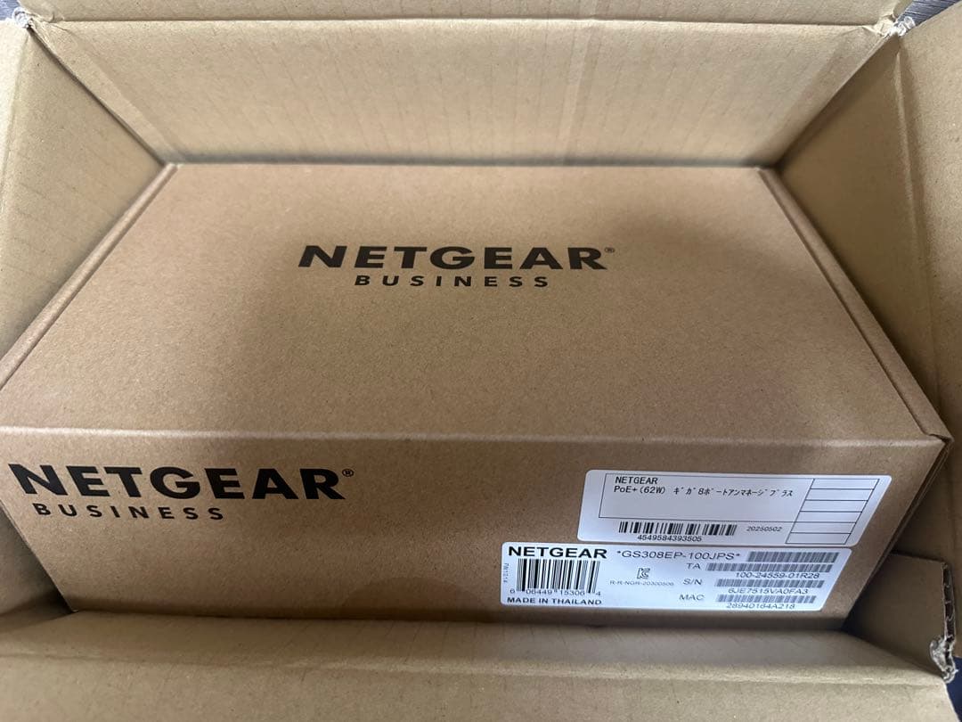 NETGEAR GS308EP-JPS新品未開封品