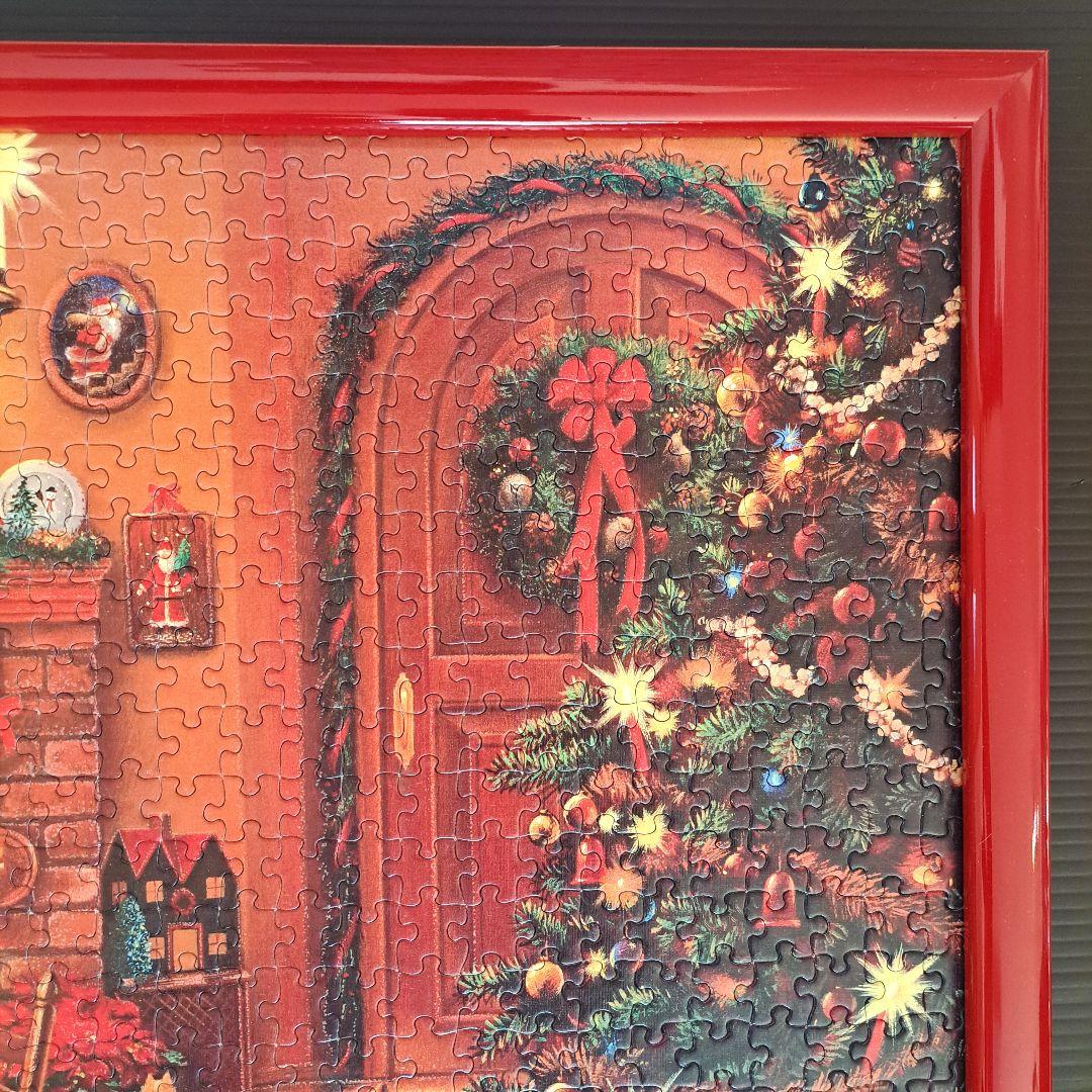 光る ジグソーパズル フレームセット クリスマス ディナー 1000ピース 額縁
