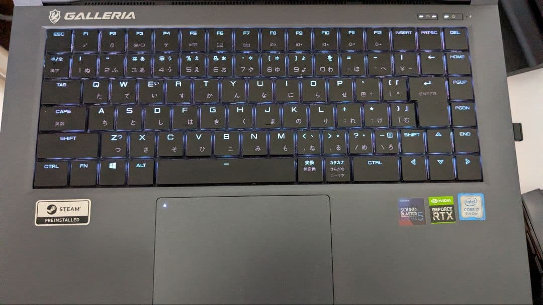 【最終値下げ】GALLERIA RTX2070Max-Q RAM32GB+冷却台