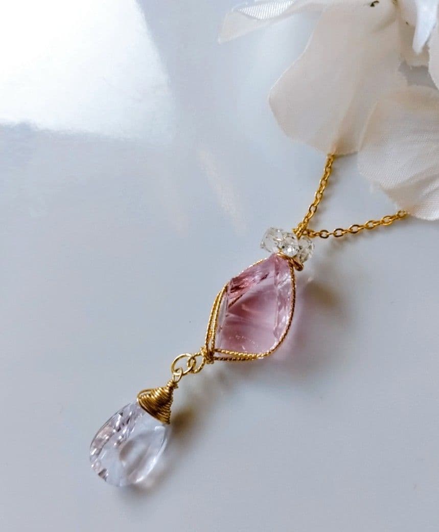 Kgf14 希少 アンダラクリスタル ルミネッセントピンク ピンクアメジスト