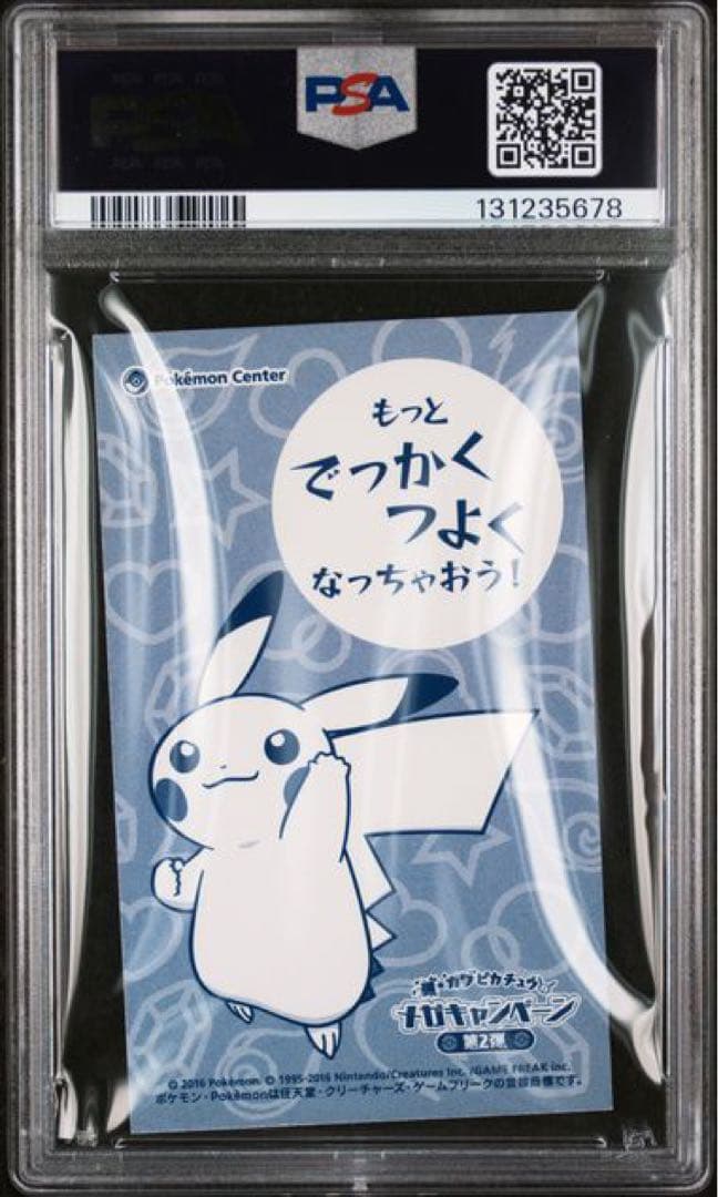 PSA9 ポンチョを着たピカチュウ 名刺カード メガリザードン