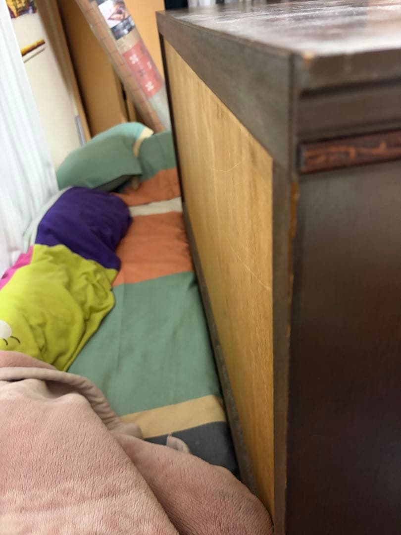 木製ガラス棚　幅105㎝　高さ55㎝　奥行き35㎝　木製ガラスキャビネット