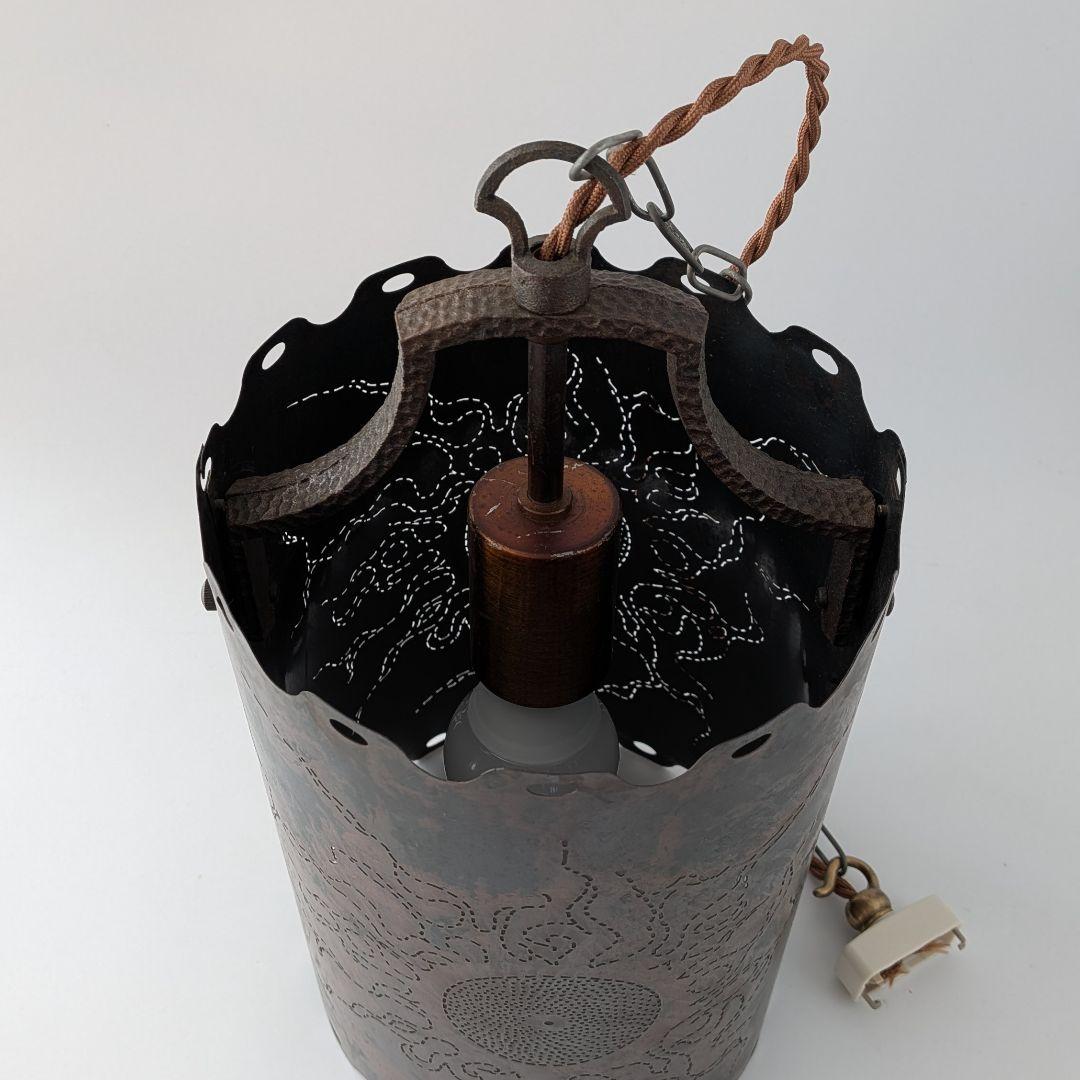 銅板のペンダントライト　coqqer