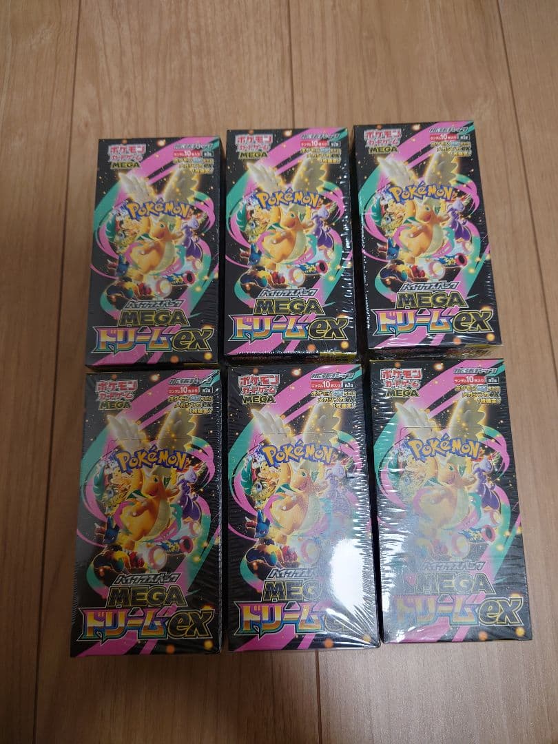 ポケモンカードゲーム MEGAドリームex 6BOX 未開封シュリンク付き