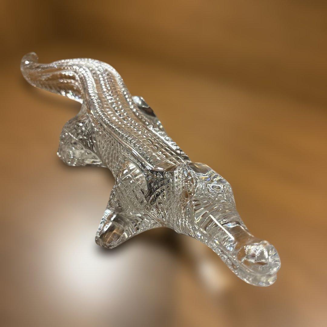 SALE中！バカラ「特大サイズ」クロコダイル　置物