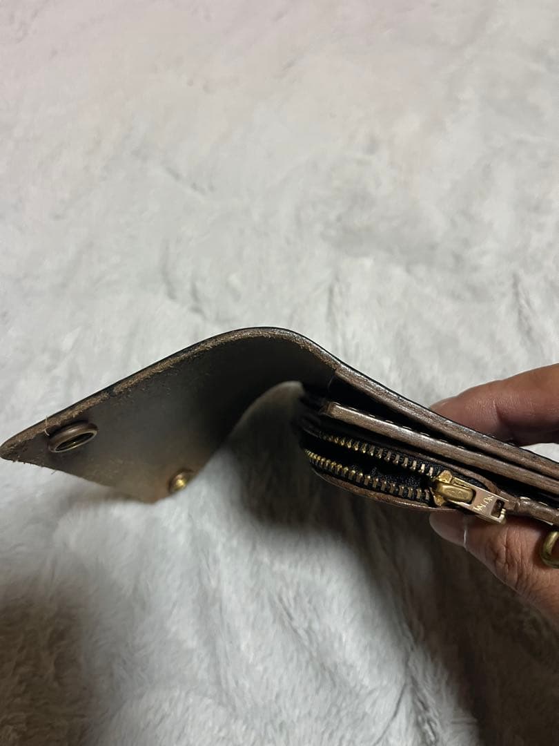 ミドルトラッカーウォレット 3層 ホースバット 茶芯 再塗装