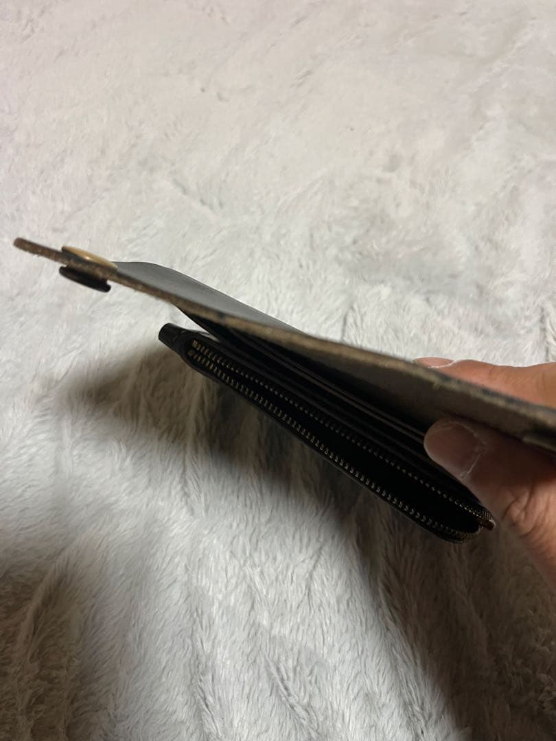 ミドルトラッカーウォレット 3層 ホースバット 茶芯 再塗装