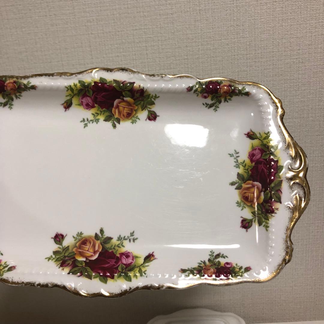 ロイヤルアルバート　オールドカントリーローズ　ヴィンテージ　トレー　トレイ　皿