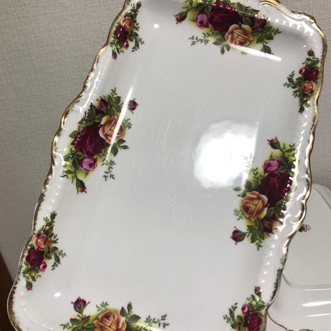 ロイヤルアルバート　オールドカントリーローズ　ヴィンテージ　トレー　トレイ　皿