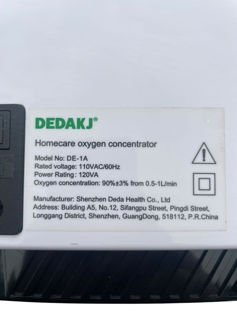 酸素吸入器 DEDAKJ 酸素発生器 DE-1A ホワイト #hm