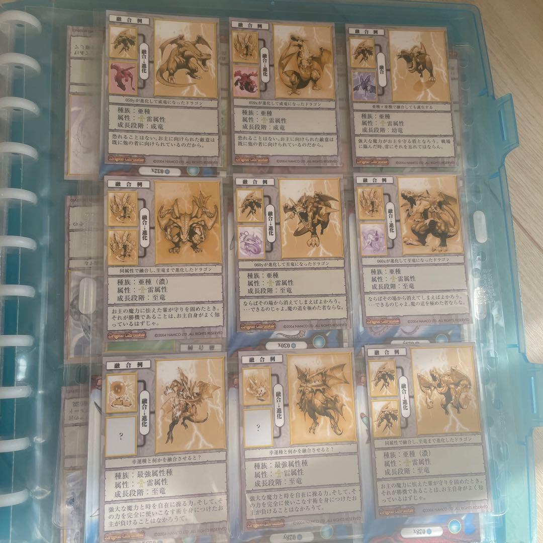 トレーディングカードセット ドラゴンとモノクロキャラクター いっぱいあります。