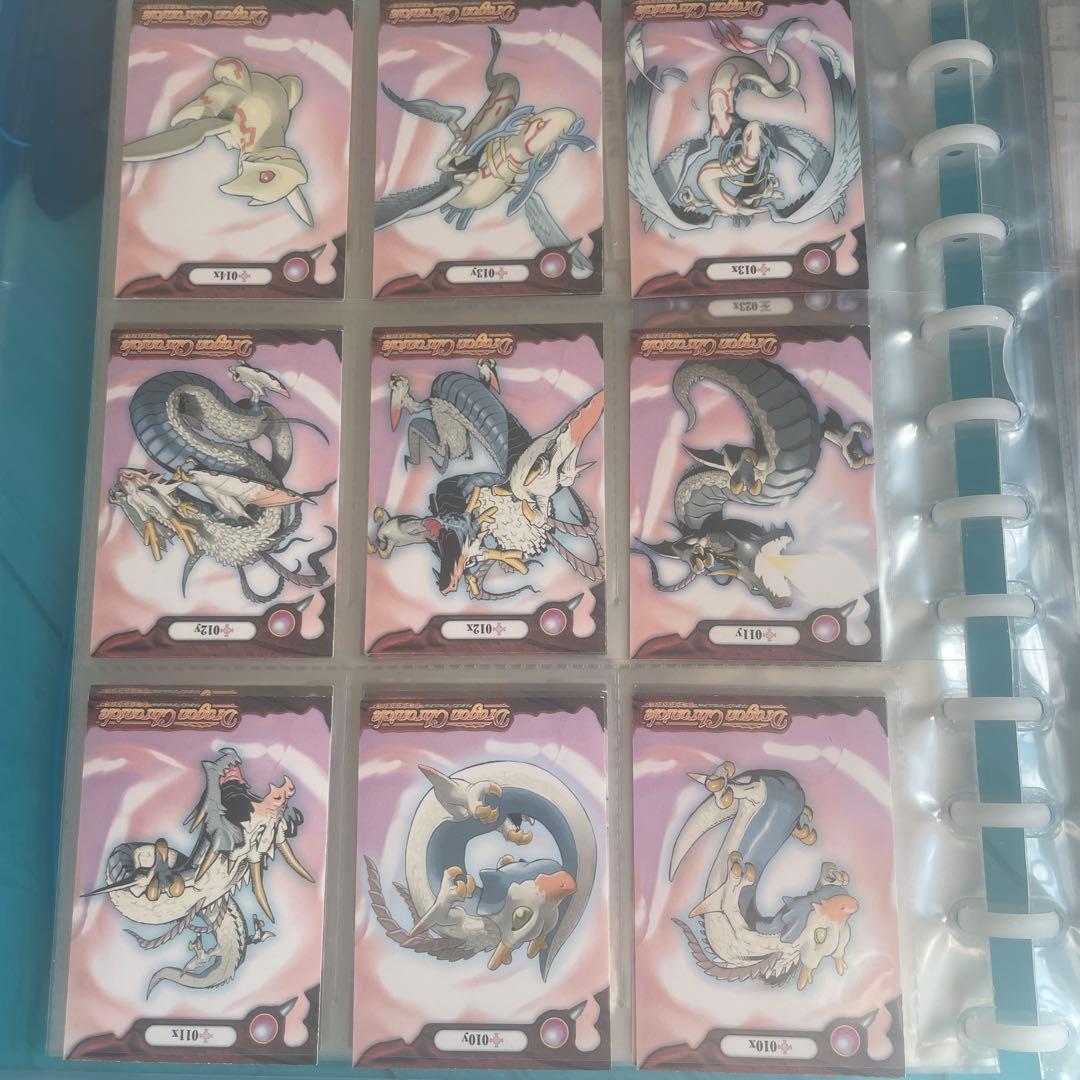 トレーディングカードセット ドラゴンとモノクロキャラクター いっぱいあります。