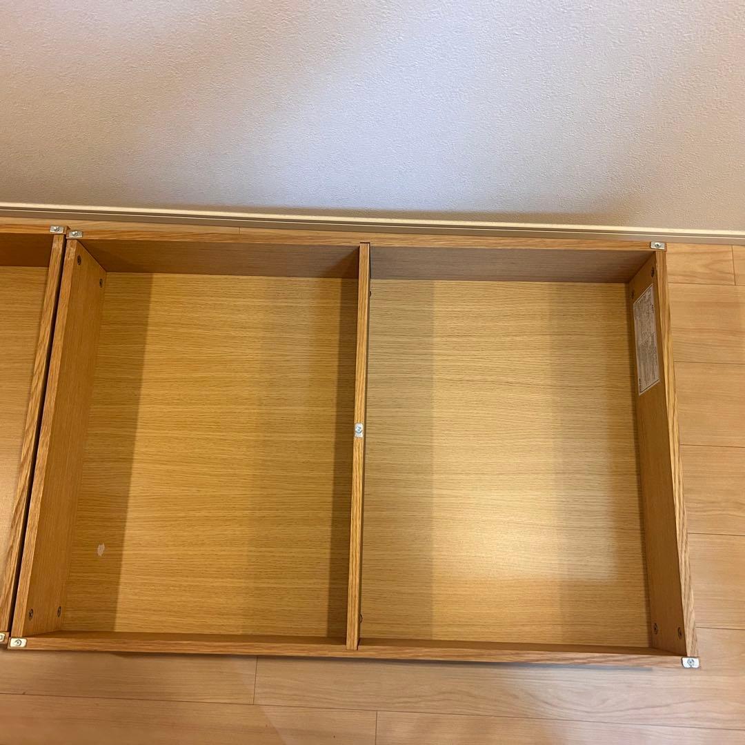 お値下げ可　無印良品　木製ベッド用　下収納BOX 2セット