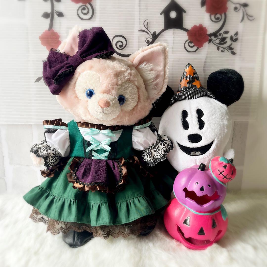 リーナベル対応ハロウィンコーデぬいぐるみコスチュームヴィランズゴシックワンピース