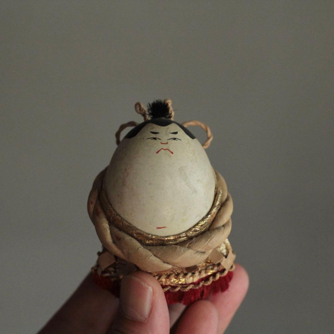 卵人形 お相撲さん 郷土人形 民芸 古道具 アンティーク