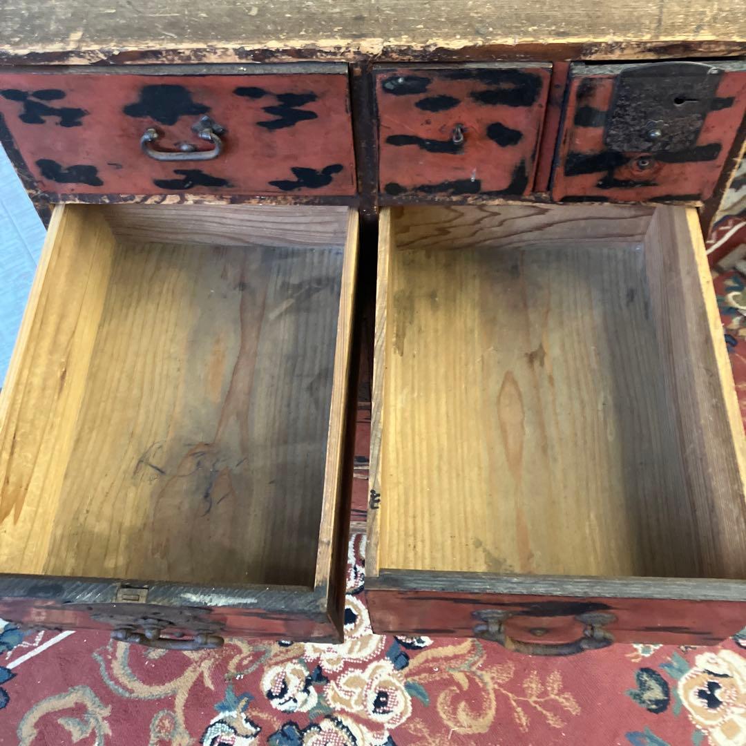 昭和レトロ 古家具 木製箪笥 薬箱 古道具 茶箪笥 ビンテージ ヴィンテージ