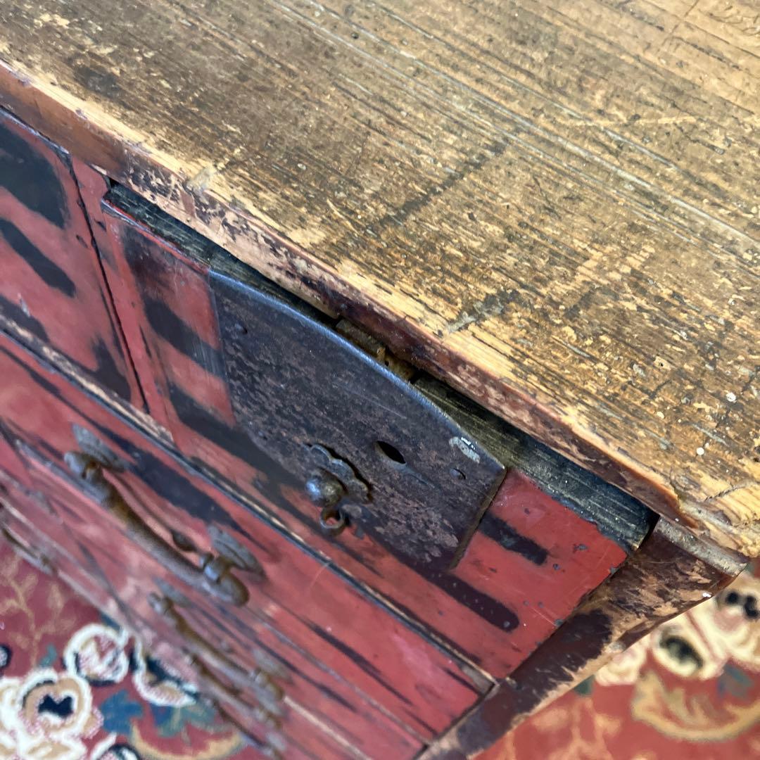 昭和レトロ 古家具 木製箪笥 薬箱 古道具 茶箪笥 ビンテージ ヴィンテージ