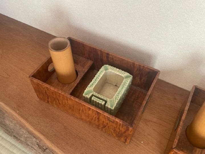 ◉珍品・ハート形・昭和初期【煙草盆 ・2セット】アンティーク美品
