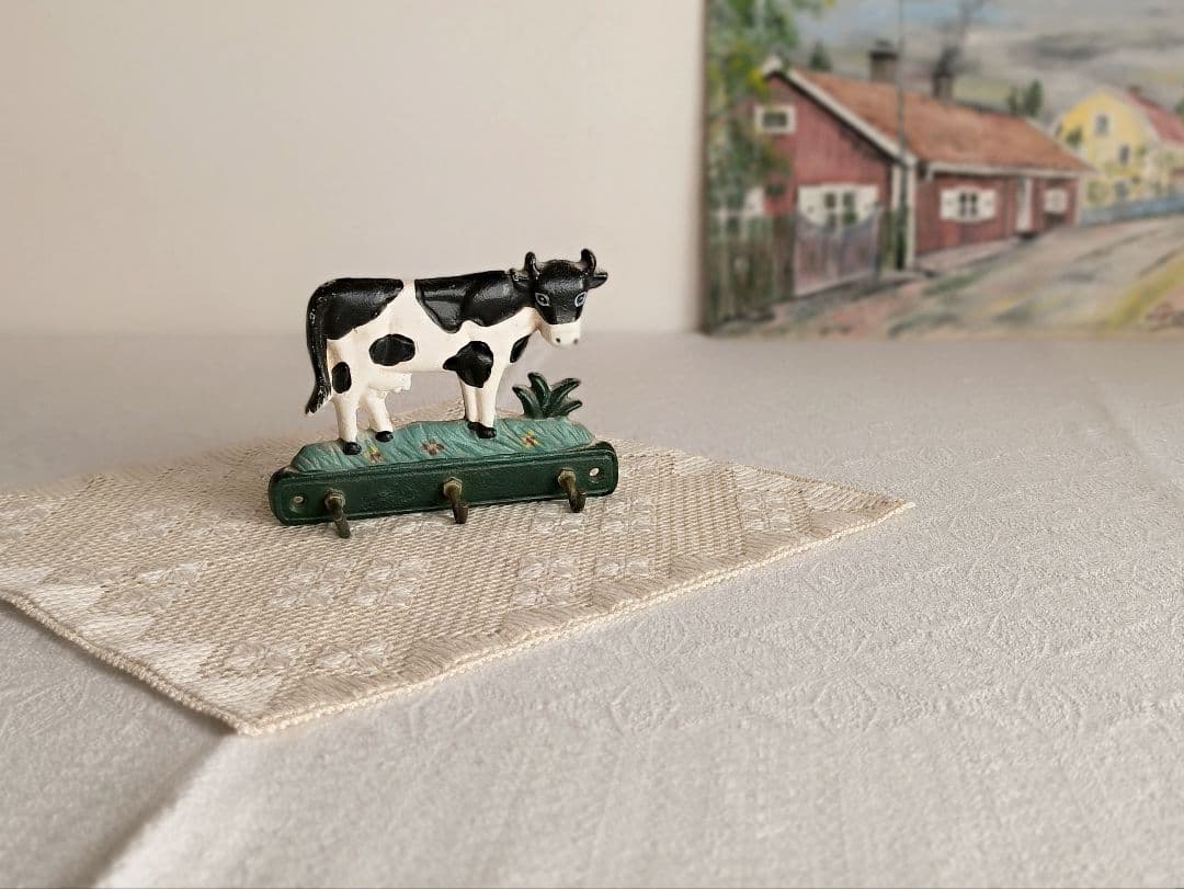 * vintage picture ❀ スウェーデンの街並み 風景画 油絵