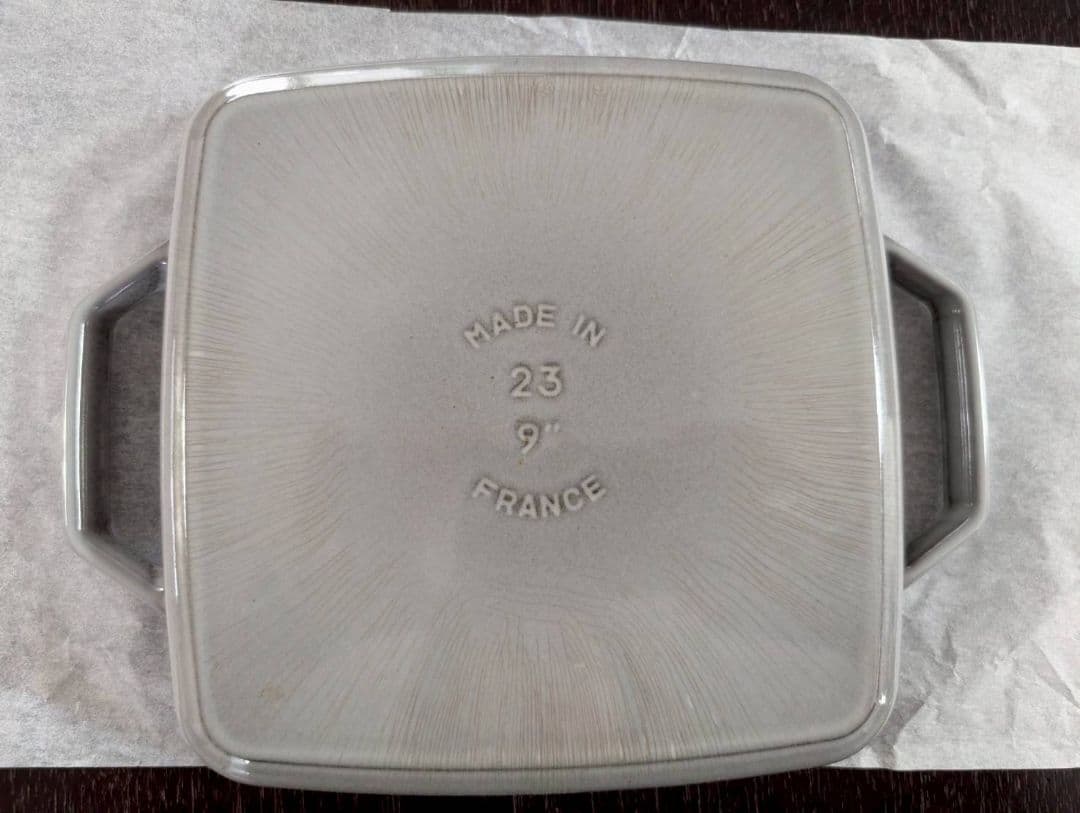 ストウブ staub　ピュアグリル スクエア 23cm グレー