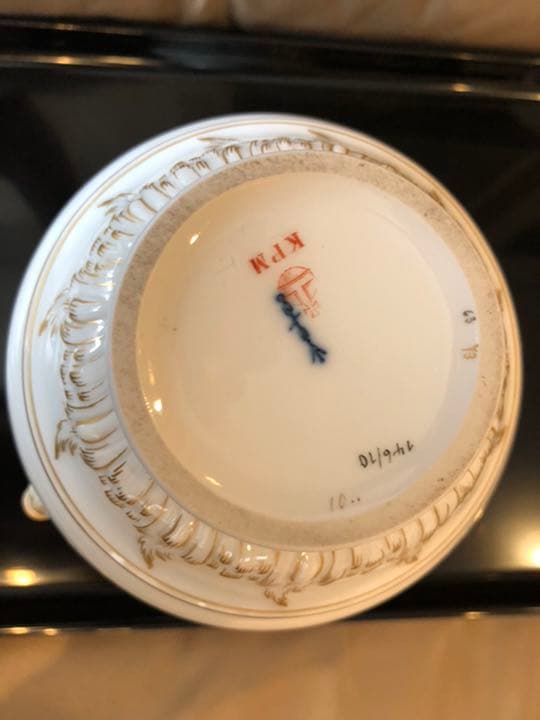 KPMベルリン　山羊花瓶　アンティーク b