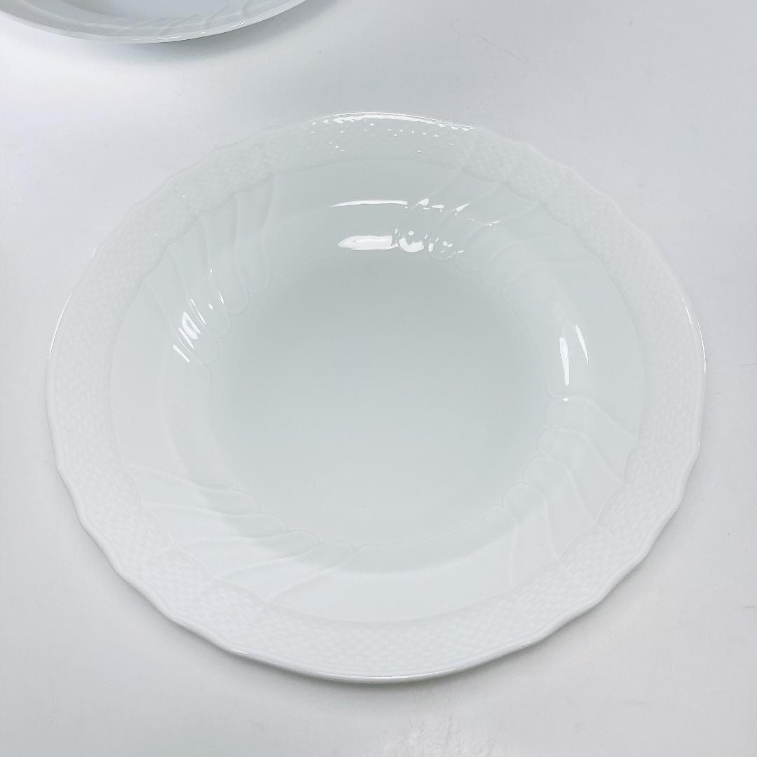 リチャードジノリ ベッキオホワイト スープ プレート 2枚[23cm/4cm]