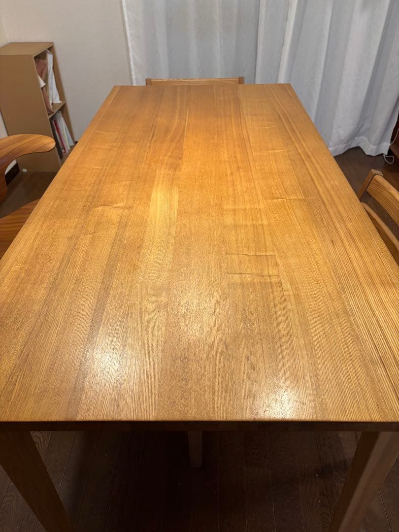 無印良品　廃盤　タモ材　ダイニングテーブル　165cm