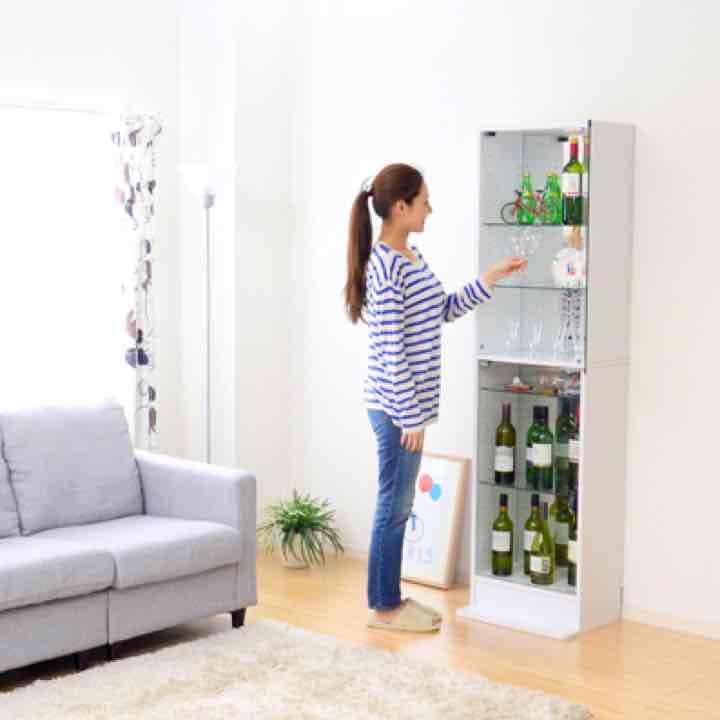 送料無料！コレクションラックハイタイプ 深型