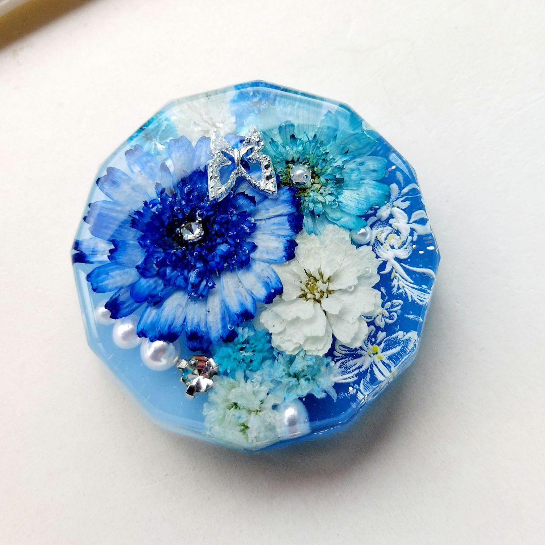 【1637】レジン　マトリカリア　ヘアゴム　ポニーフック　ブロ―チ　ハンドメイド
