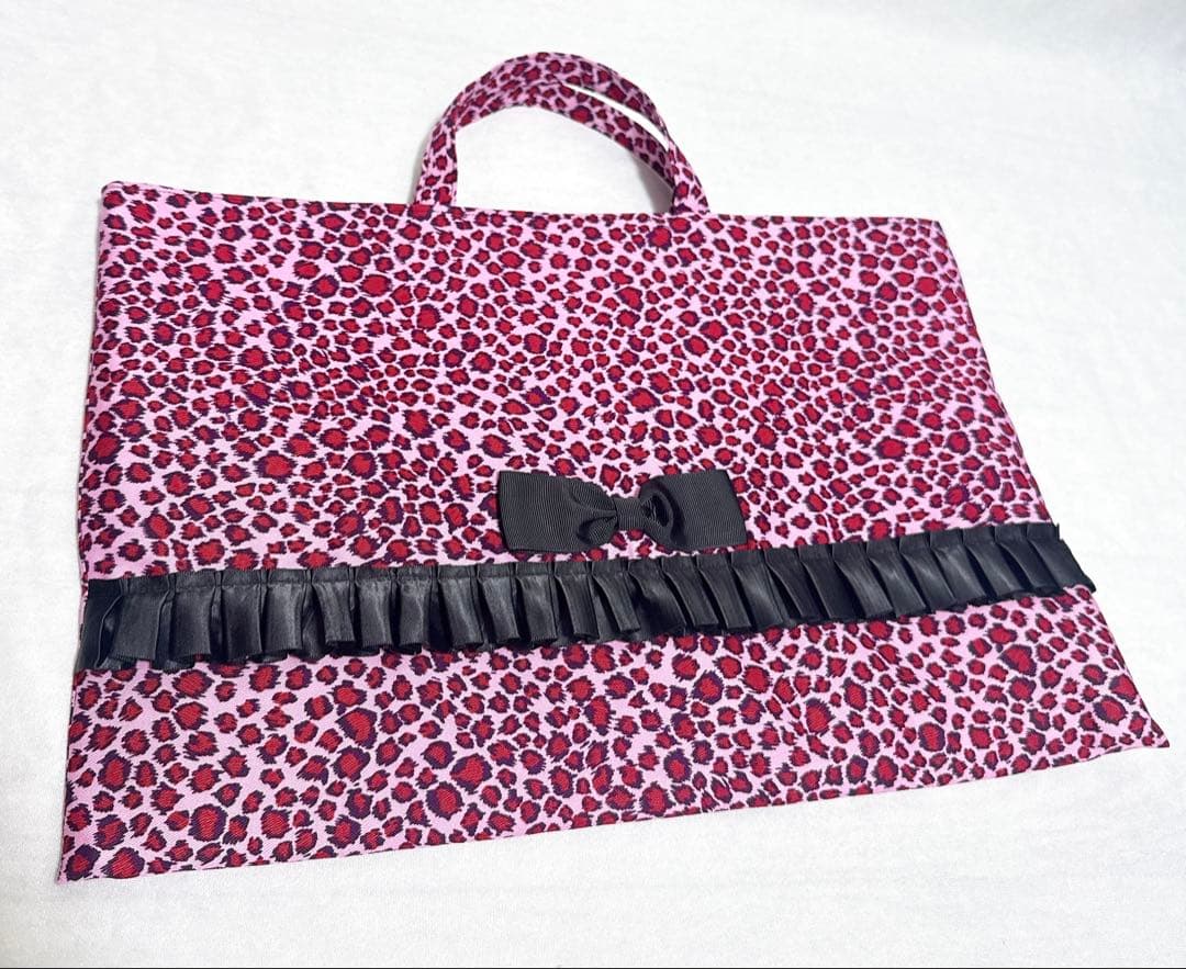 ピンク×豹柄❤︎女の子　入園入学３点セット　ちびギャルchanに❤︎