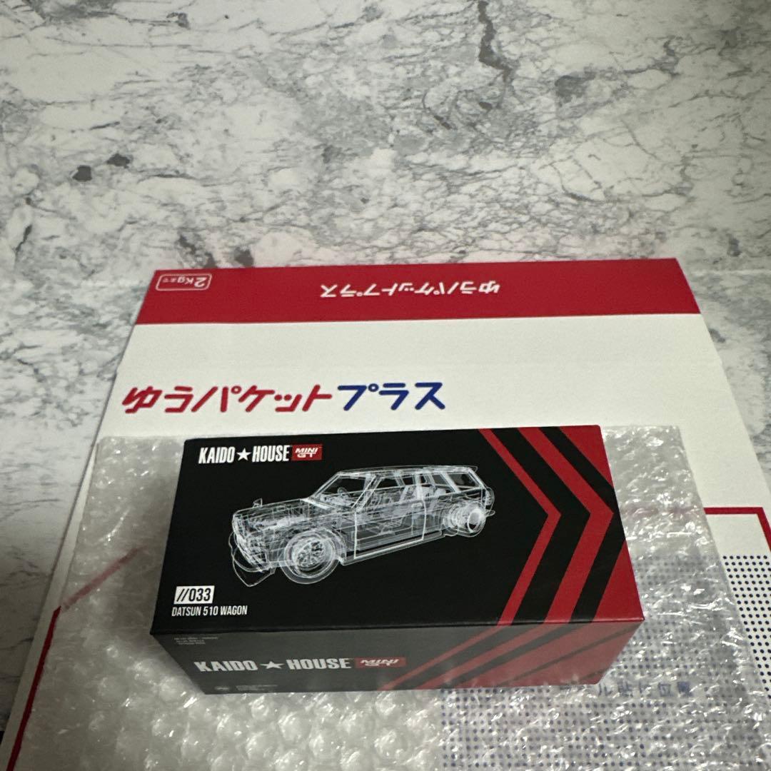 ミニGT 街道ハウス 日産ダットサン 510ワゴン ADVAN チェイス