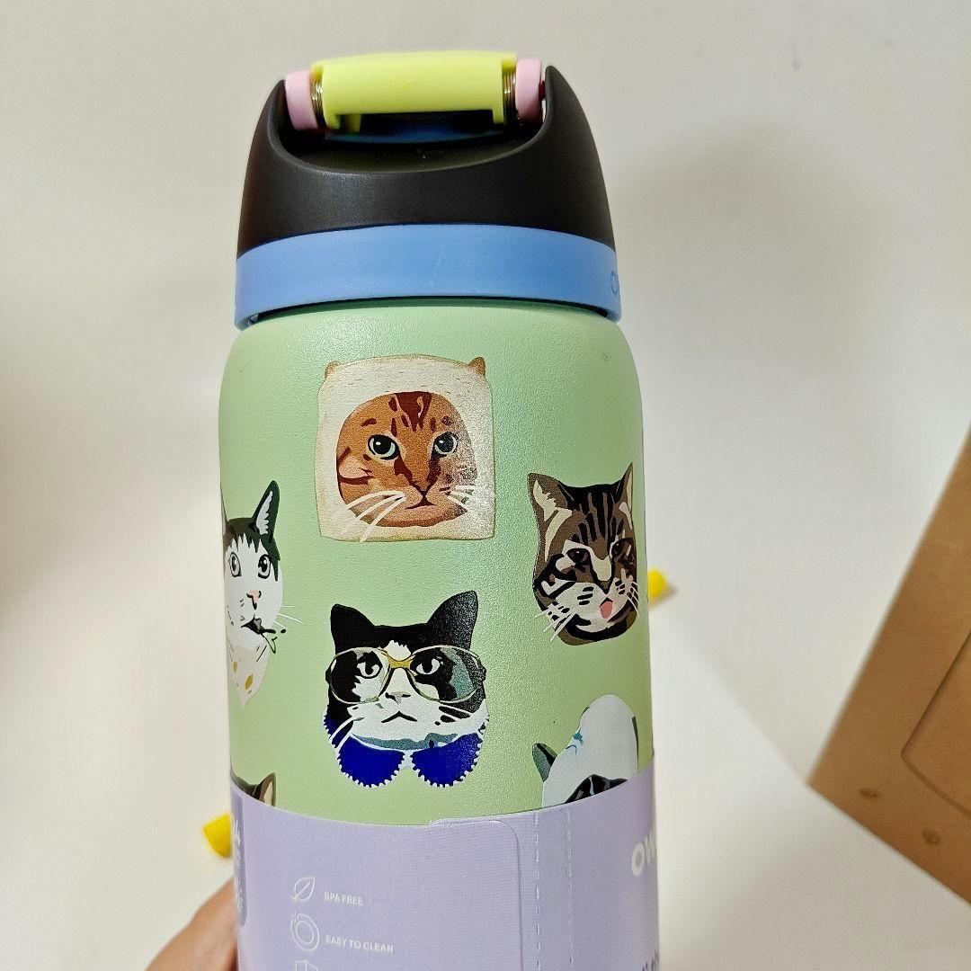 新品 Urban Outfitters限定 owala水筒 猫柄32oz ネコ