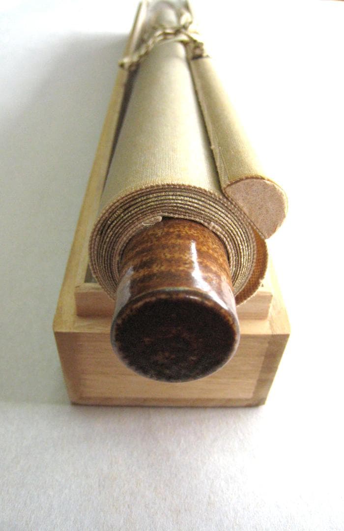 【真筆】茶掛　菖蒲画賛 薫風自南来◆大徳寺派 瑞泉寺 須賀玄道　共箱・タトウ箱付